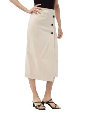 Babaton Billy buttoned up wrap midi pencil skirt size 10 excellent condition